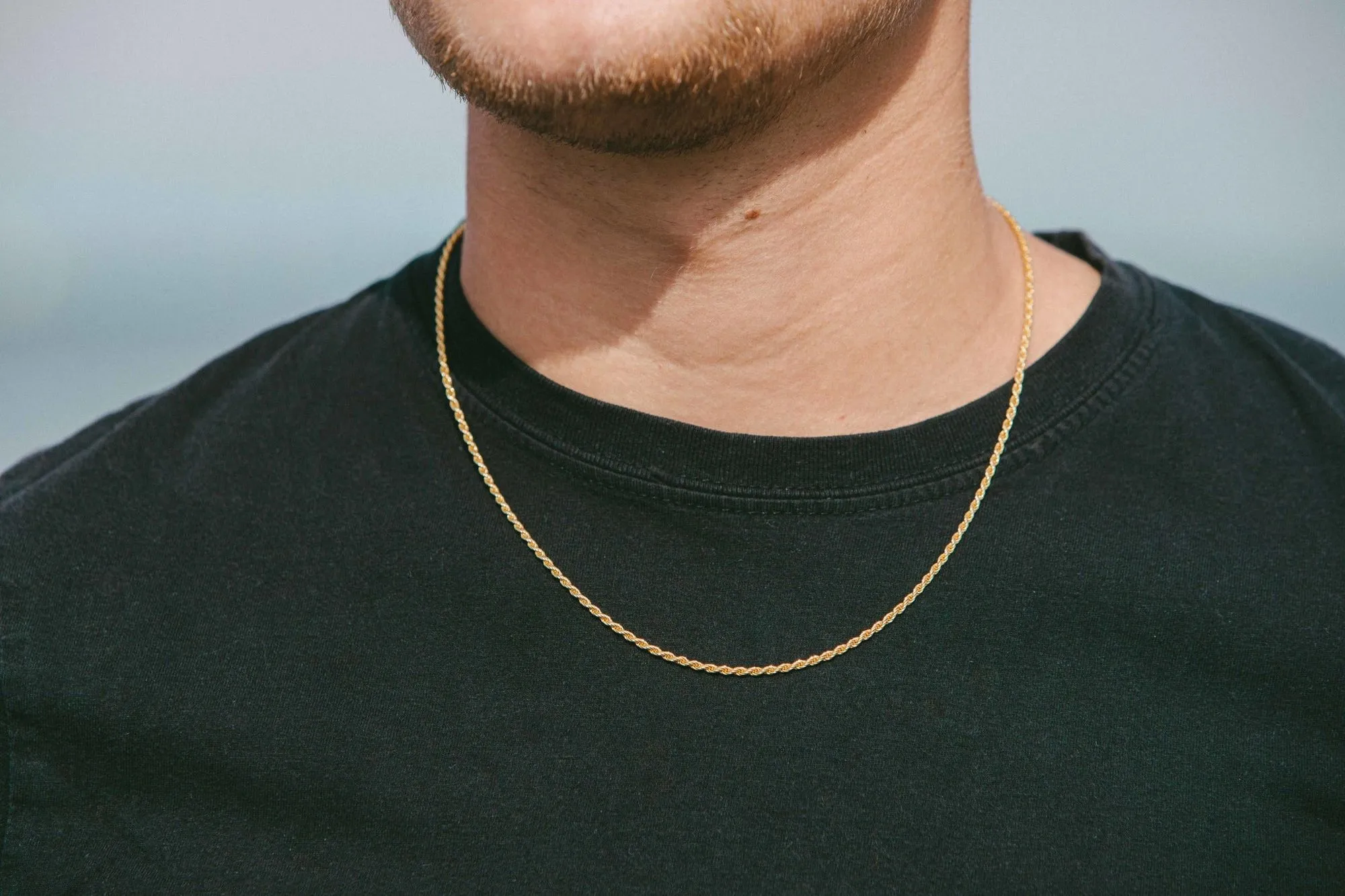 IX Rope Gold Plated Necklace