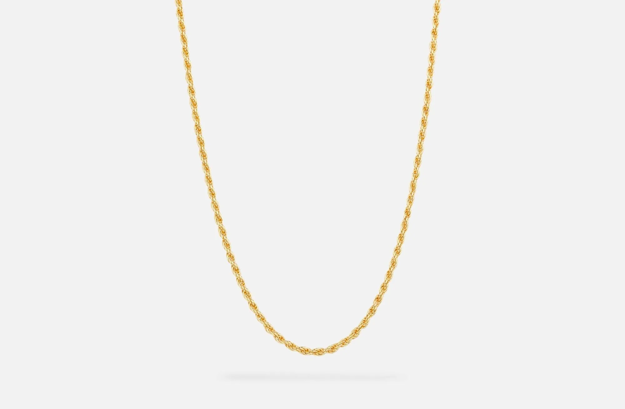 IX Rope Gold Plated Necklace