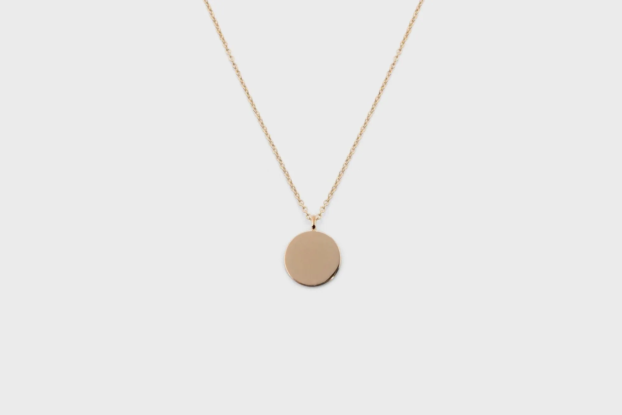 IX Round Gold Plated Pendant