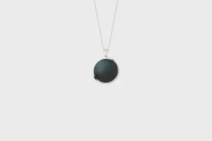IX Round Hawks Eye Pendant