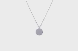 IX Round Silver Pendant