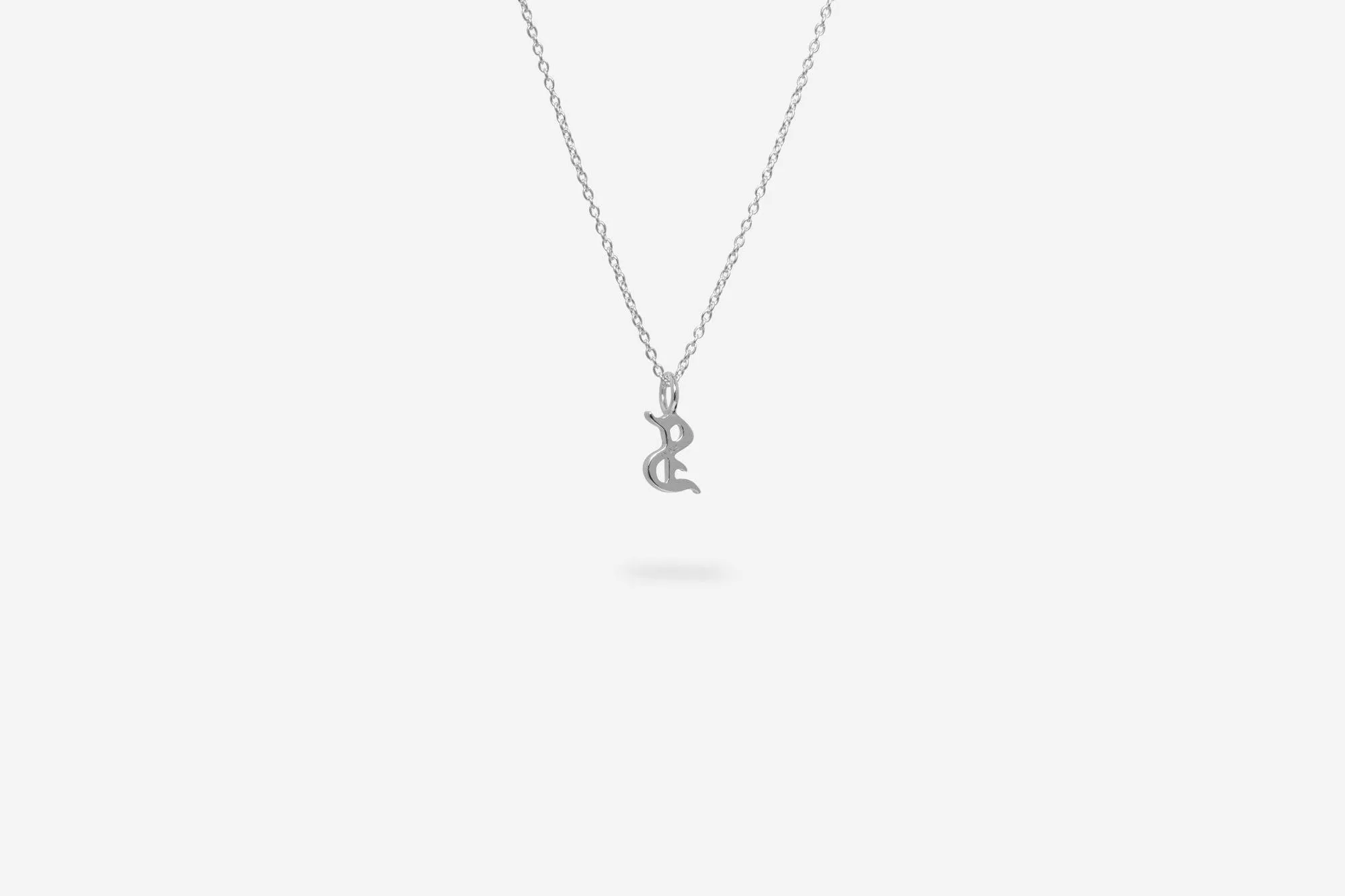 IX S Letter Silver Pendant