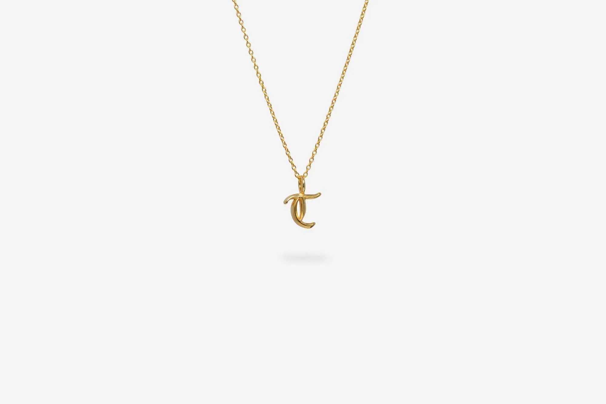 IX T 22K Gold Plated Pendant