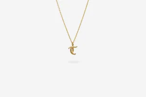IX T 22K Gold Plated Pendant