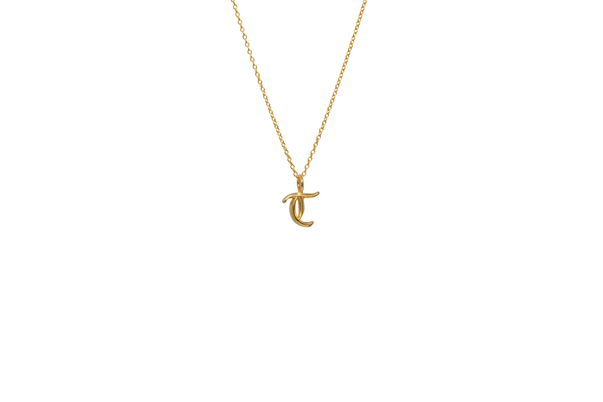 IX T 22K Gold Plated Pendant