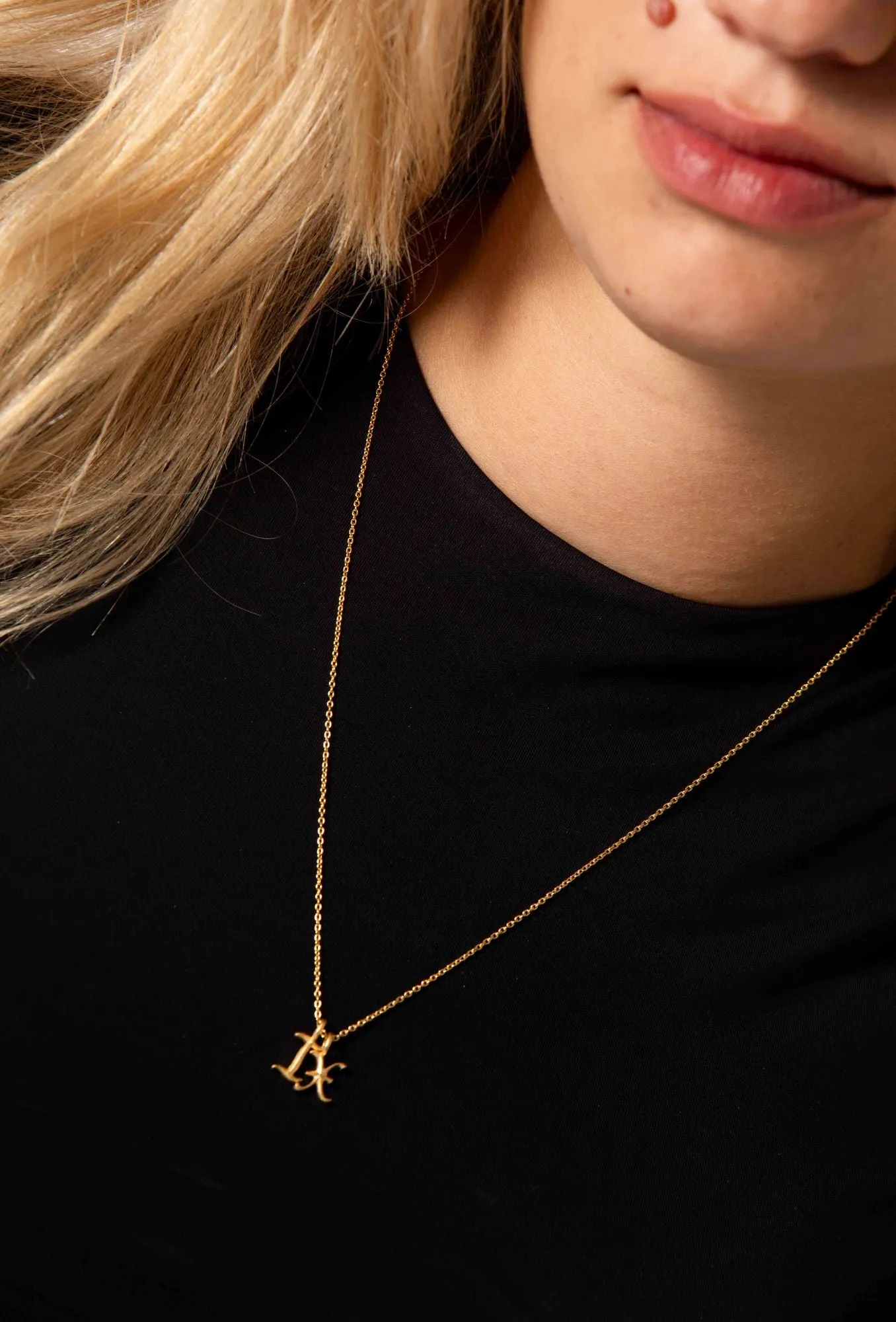 IX V Ice 22K Gold Plated Pendant