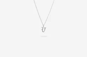 IX V Letter Silver Pendant