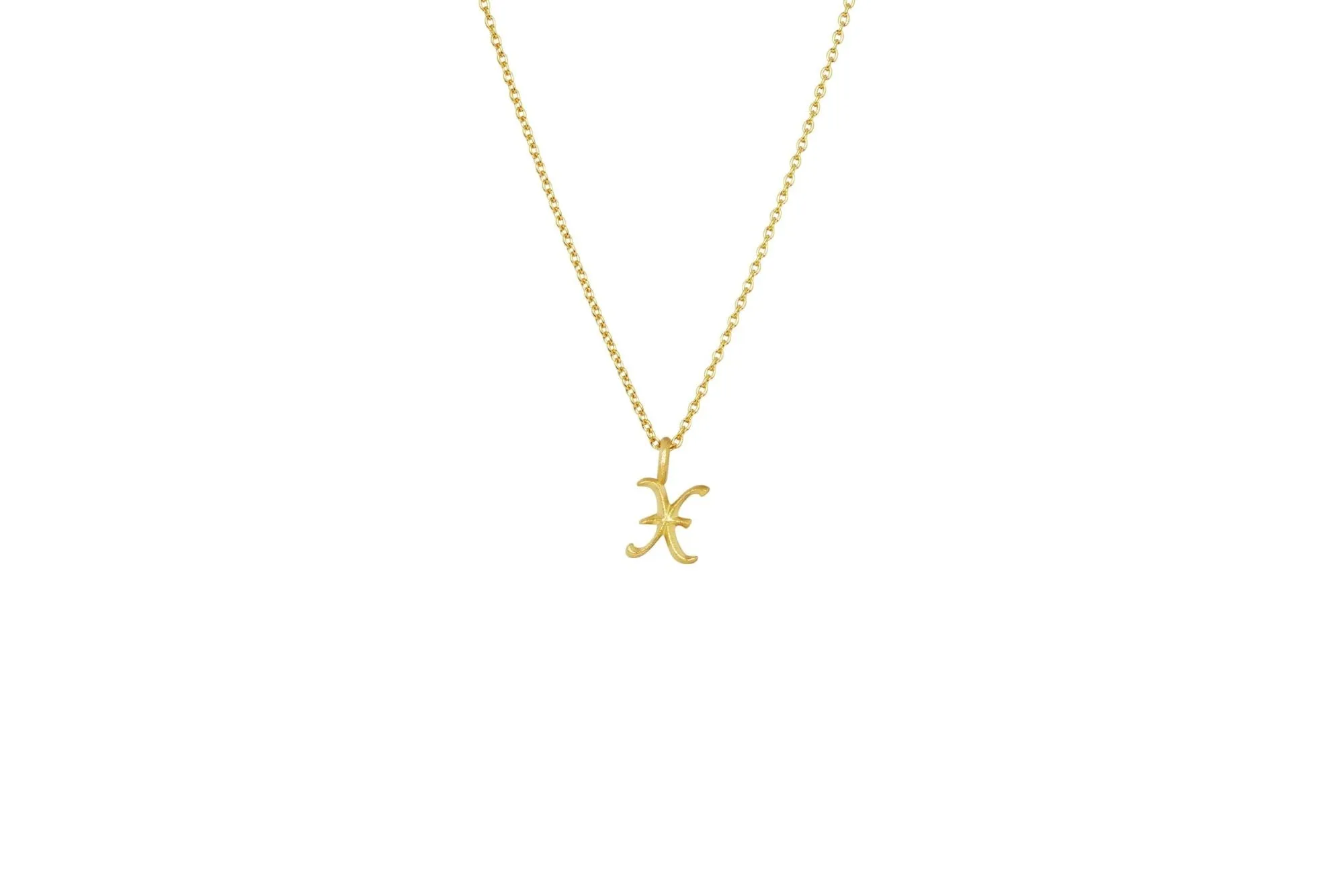 IX X Ice 22K Gold Plated Pendant