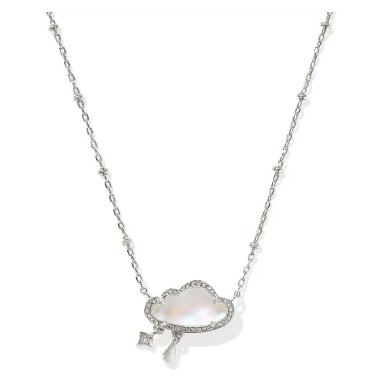 Kendra Scott Celeste Cloud Pendant in Matte Dichroic Glass