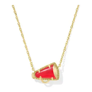 Kendra Scott Cheer Short Pendant Necklace in Red Illusion