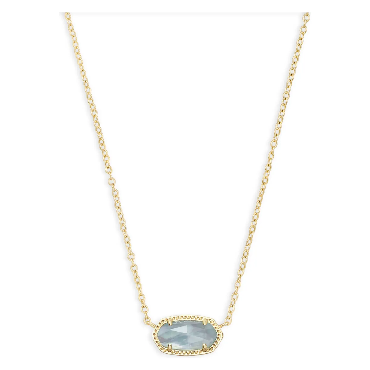Kendra Scott  Elisa Gold Necklace in Light Blue Illusion