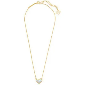 Kendra Scott Gold Ari Necklace in Dichroic Glass