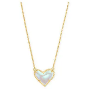 Kendra Scott Gold Ari Necklace in Dichroic Glass