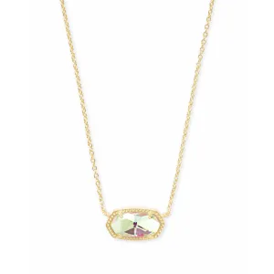 Kendra Scott Gold Elisa Necklace in Dichroic Glass