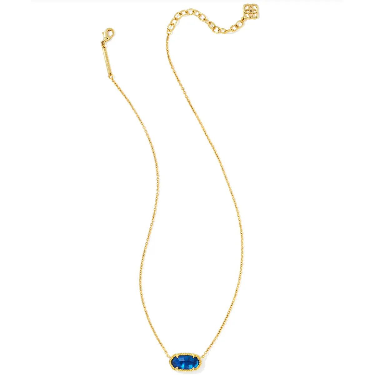 Kendra Scott Gold Elisa Necklace in Navy Abalone