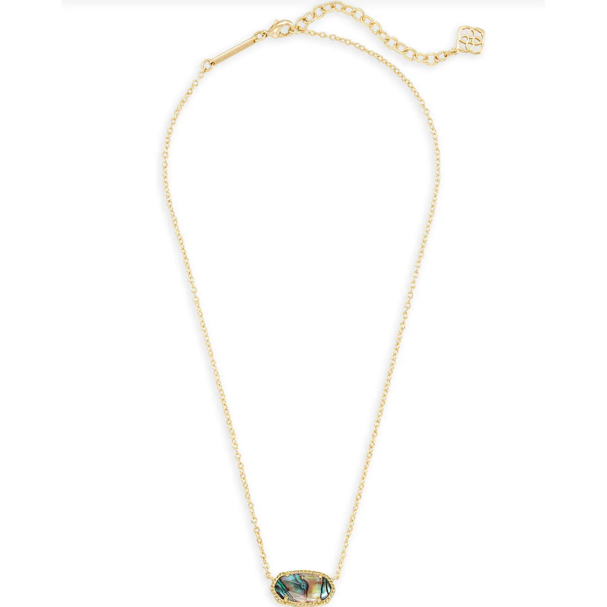 Kendra Scott Gold Elisa Pendant in Abalone Shell