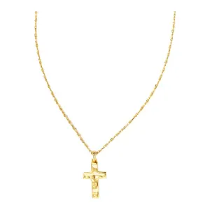 Kendra Scott Gold Hammered Cross Necklace