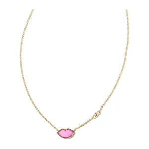 Kendra Scott Lips Pendant in Hot Pink MOP