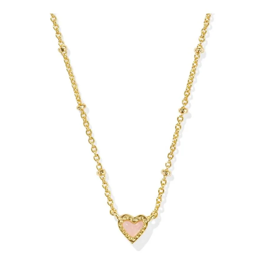 Kendra Scott Mini Ari Gold Heart Necklace
