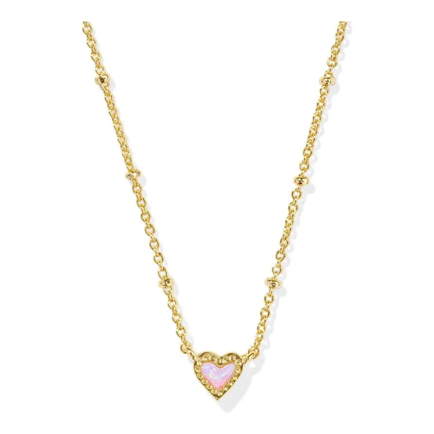 Kendra Scott Mini Ari Gold Heart Necklace