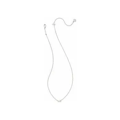 Kendra Scott Silver Juliette Necklace in White Crystal