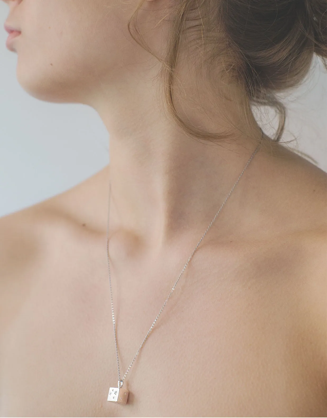 Koyosegi Silver Necklace w. Zirconia
