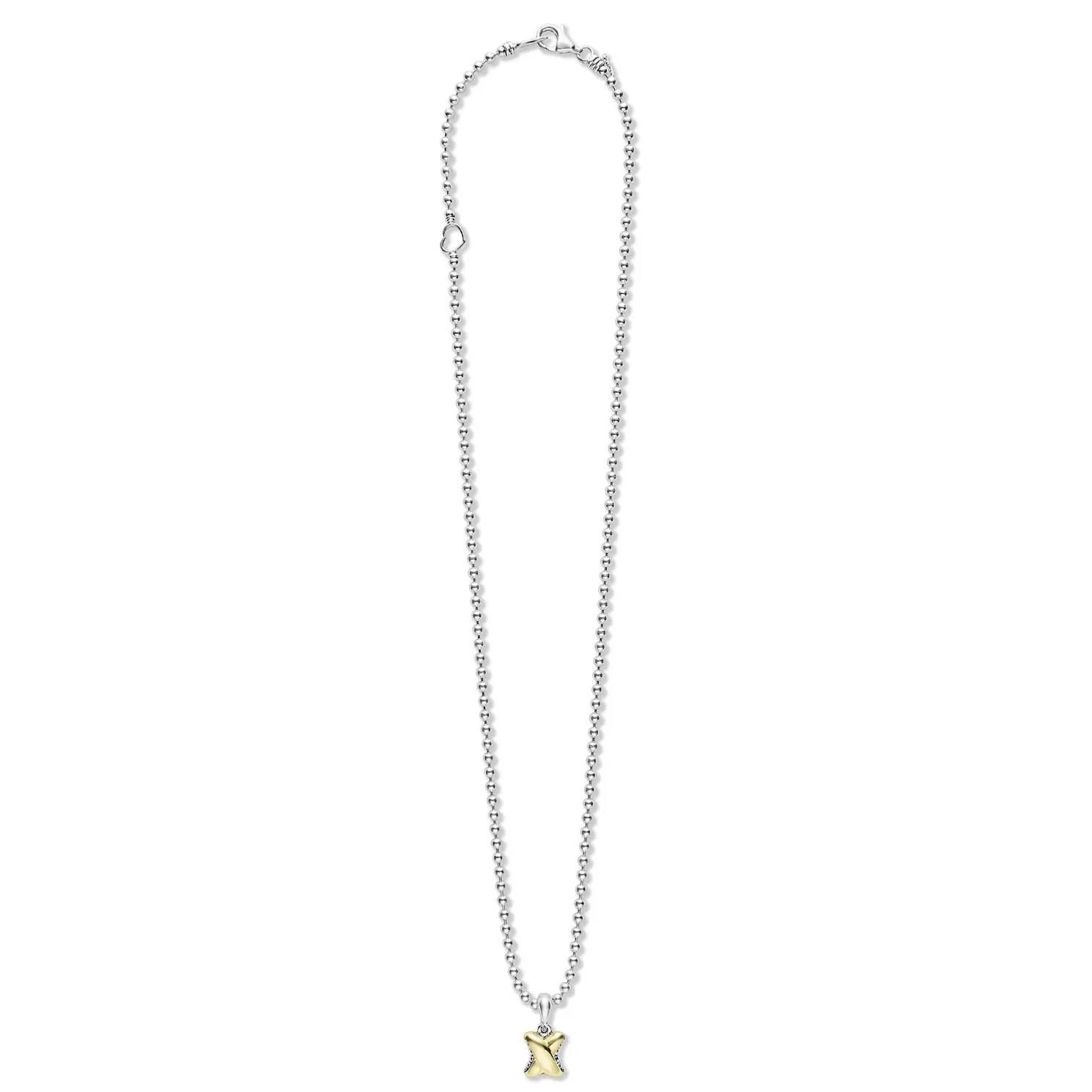 Lagos 18K & Sterling Silver Embrace X Pendant Necklace
