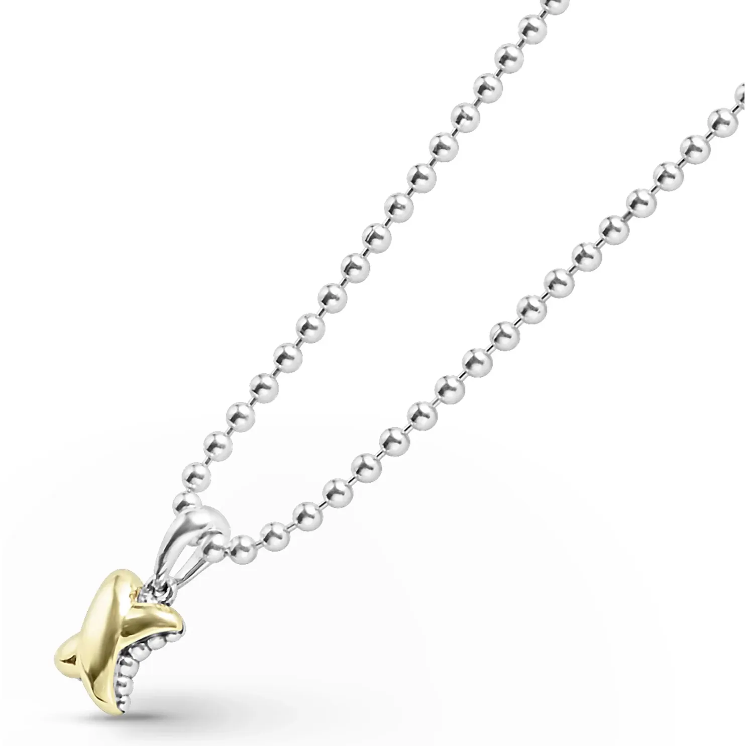 Lagos 18K & Sterling Silver Embrace X Pendant Necklace