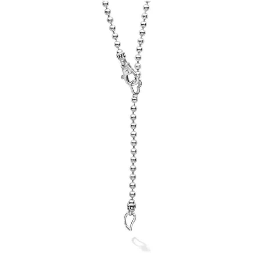 Lagos 18K & Sterling Silver Interlocking Diamond Pendant Necklace