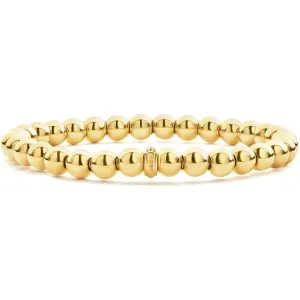 Lagos 18K Caviar Gold 6mm Ball Stretch Bracelet