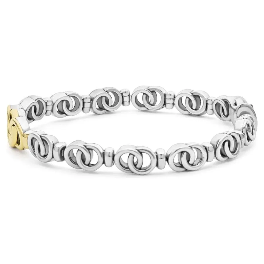 Lagos 18k Gold & Sterling Silver Interlocking Tennis Bracelet