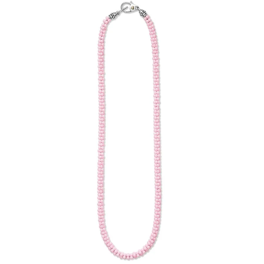 Lagos Pink Caviar Ceramic 16" Necklace