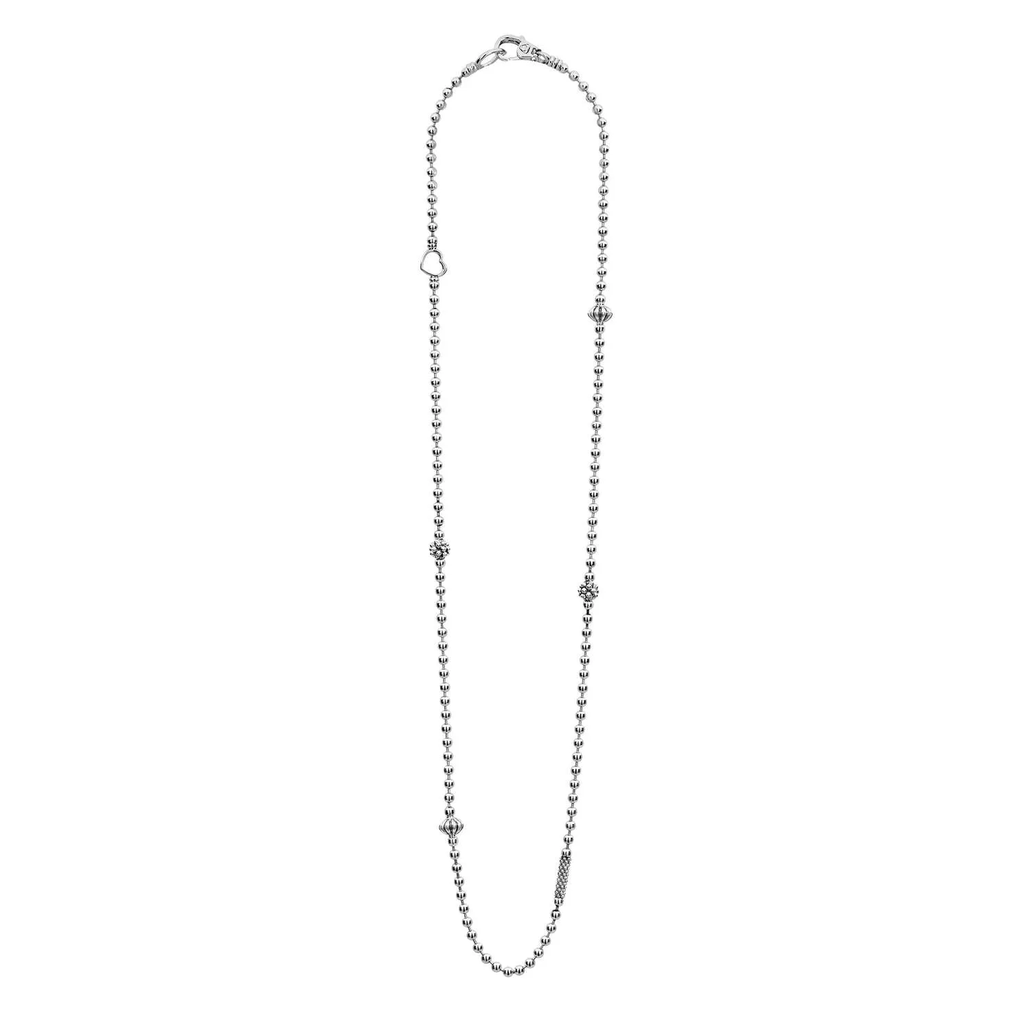 Lagos Sterling Silver Caviar Icon Necklace