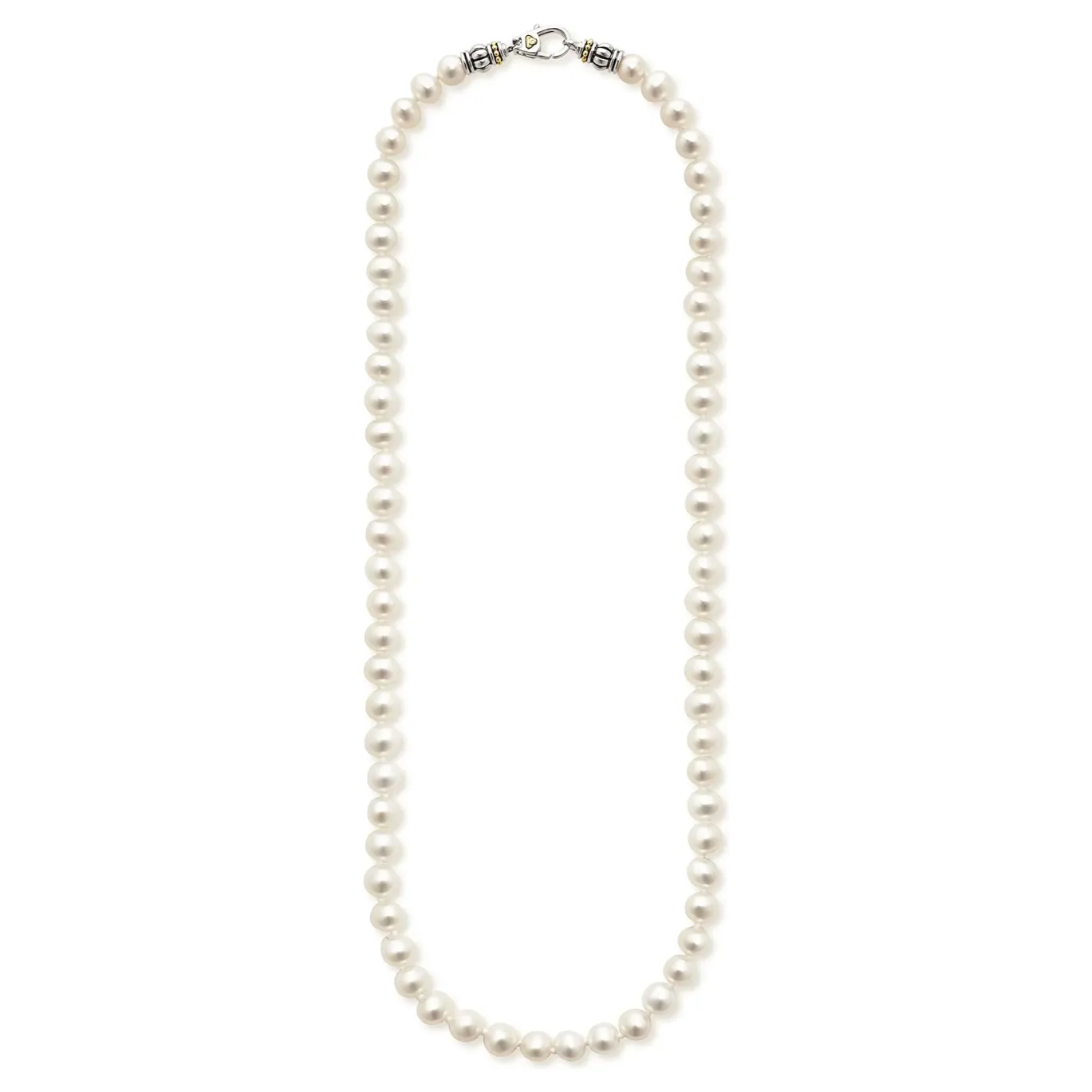 Lagos Sterling Silver Luna Small Pearl Strand Necklace