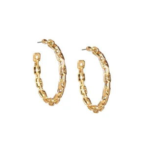 Large Link Hoop Earrings