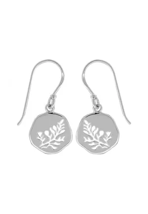 Leaf Cut Out Drop Earrings