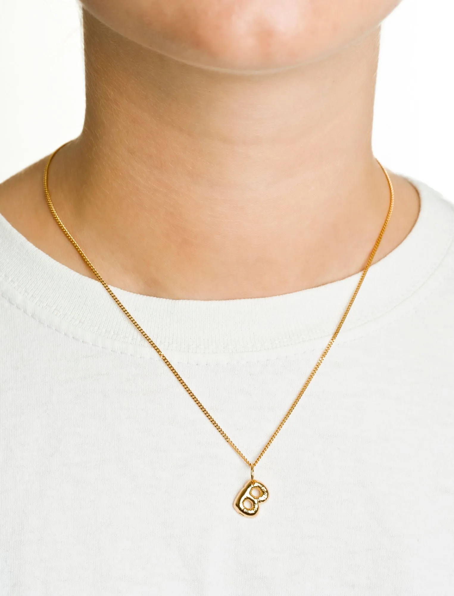 Letter B Gold Plated Necklace