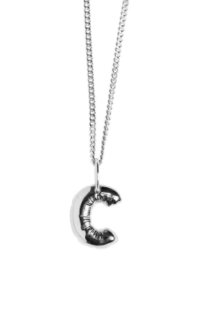 Letter C Silver Necklace