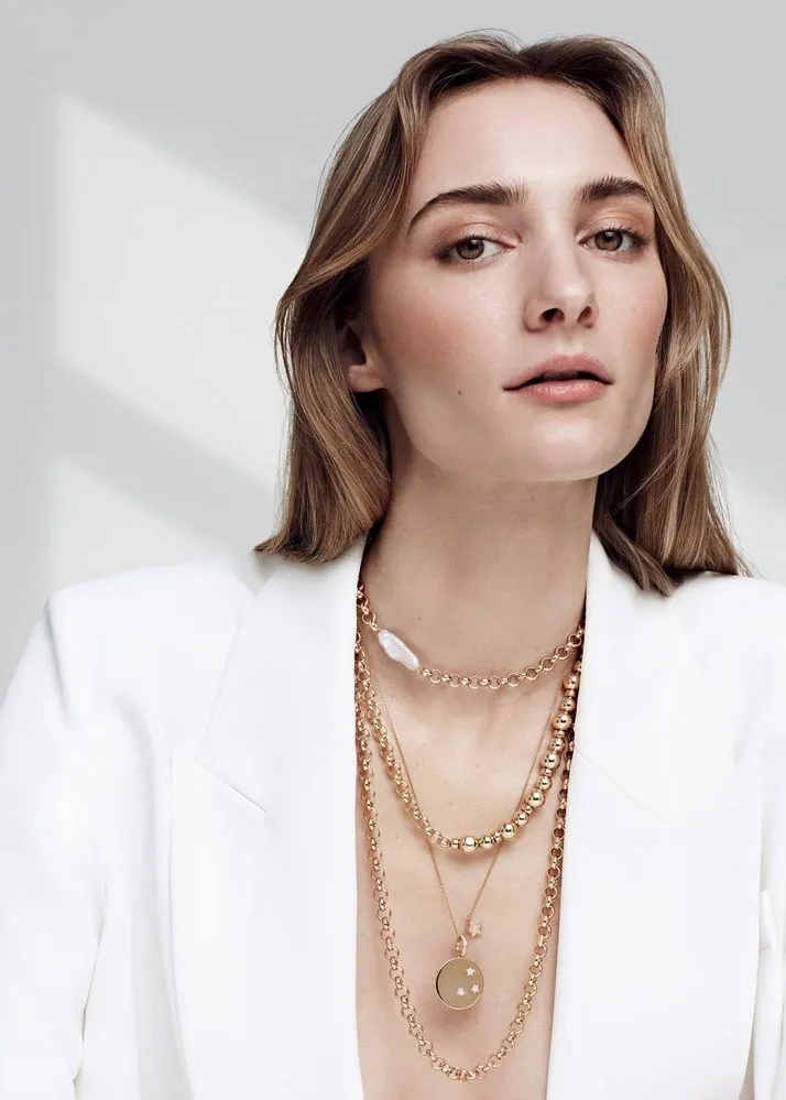 Link Chain Gold Plated Necklace