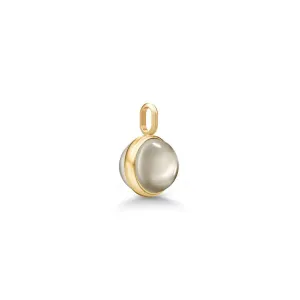 Little Prime Gold Plated Pendant w. Smokey Crystal