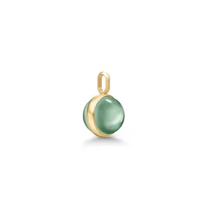 Little Prime Gold Plated Pendant w. Turmalin Crystal