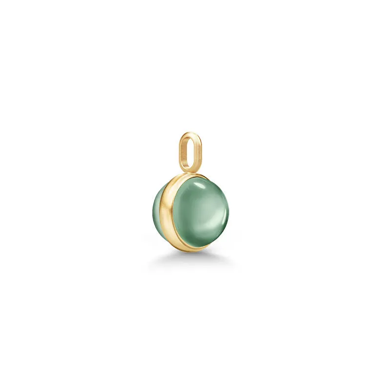 Little Prime Gold Plated Pendant w. Turmalin Crystal