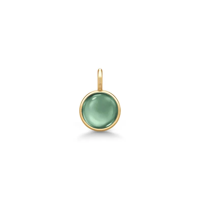 Little Prime Gold Plated Pendant w. Turmalin Crystal