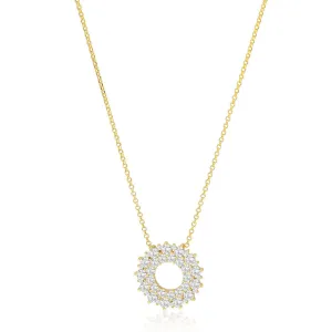Livigno 18K Gold Plated Necklace w. Zirconias