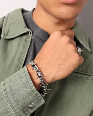 Loiter Barbed Cuban Bracelet Stainless Steel
