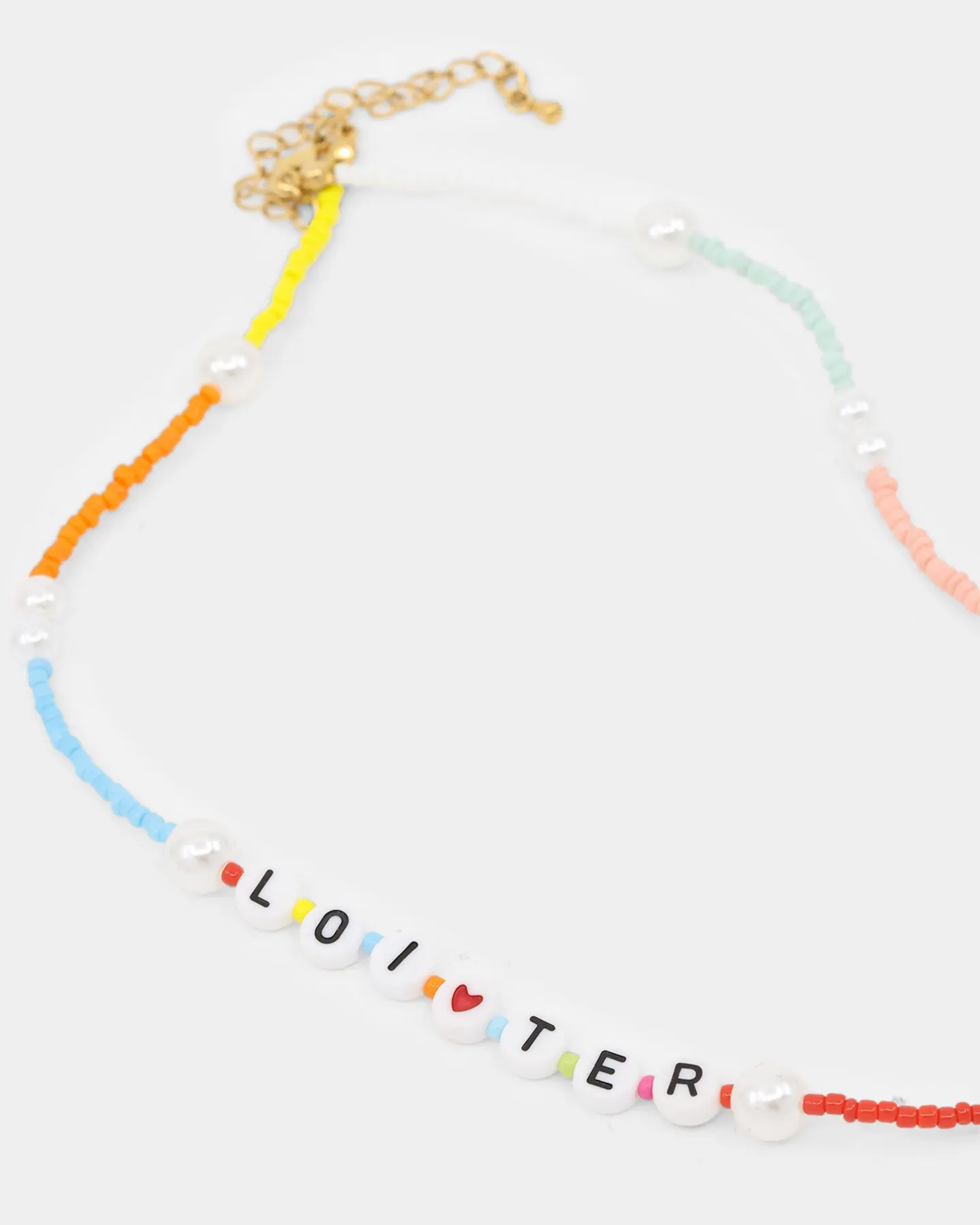 Loiter Loi<3ter Beaded Necklace Multi-coloured