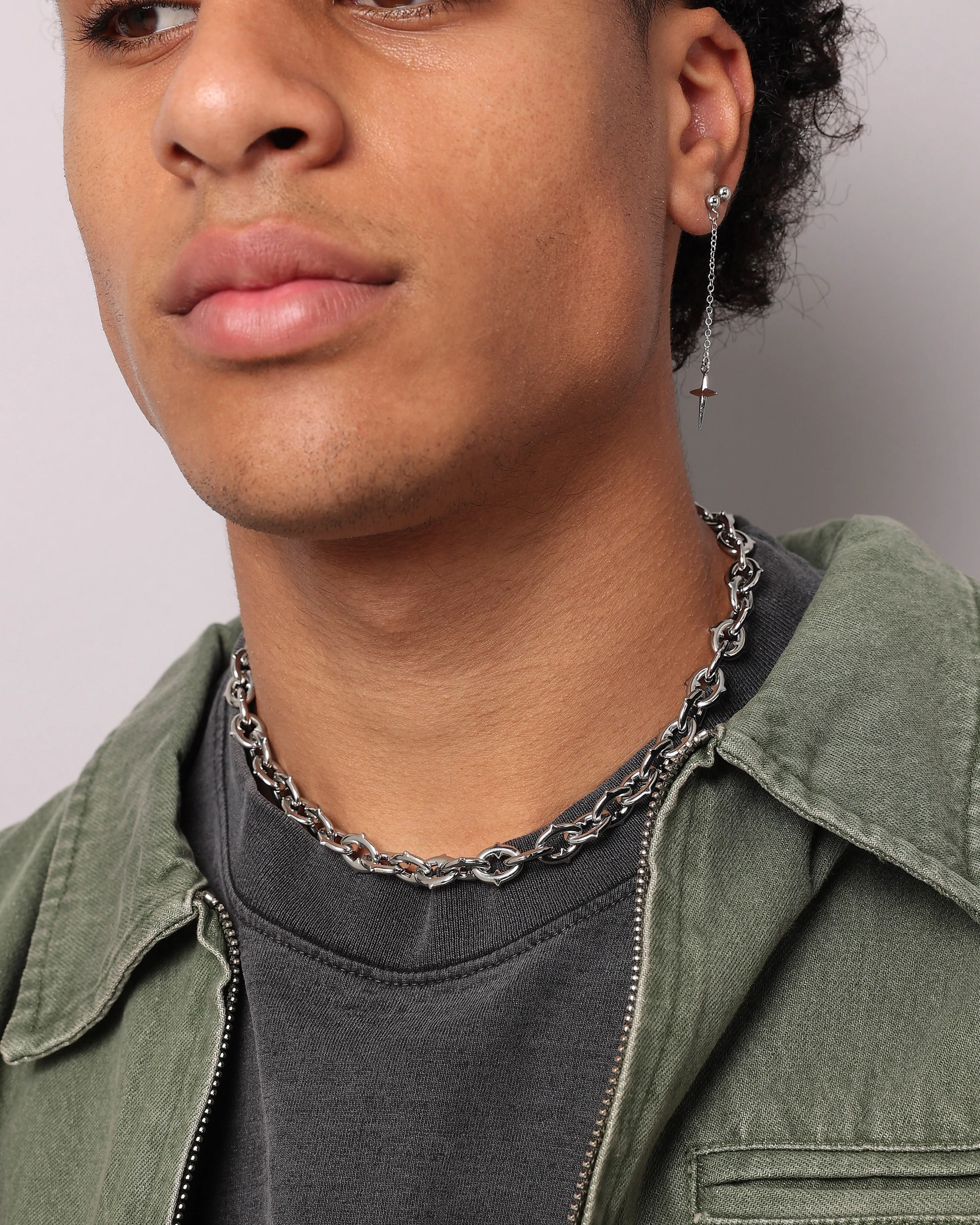 Loiter Spiked Pig Chain Stainless Steel