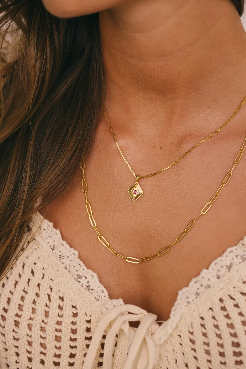 Long Link Chain Necklace Gold Plated (60cm) Wildthings Collectables