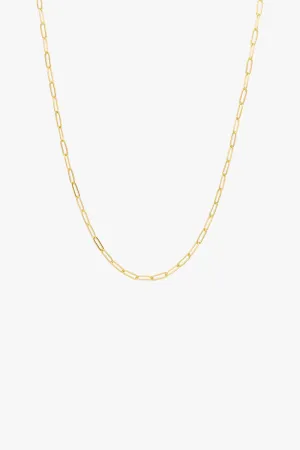 Long Link Chain Necklace Gold Plated (60cm) Wildthings Collectables
