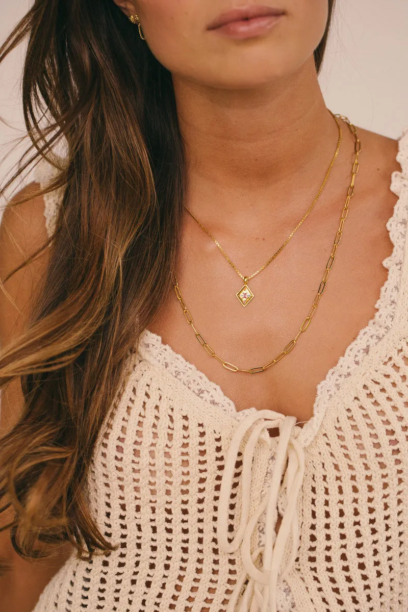 Long Link Chain Necklace Gold Plated (60cm) Wildthings Collectables